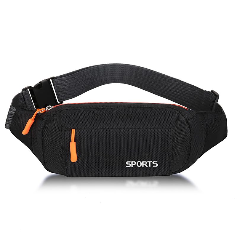 GUSTAVE Waist Bag for Running Unisex, Stylish Chest Bag for Men Women, Small Fanny Pack, Waterproof Nylon Waist Pack for Outdoor Hiking, Running, Travel, Black GUSTAVE Waist Bag for Running Unisex, Stylish Chest Bag for Men Women, Small Fanny Pack, Waterproof Nylon Waist Pack for Outdoor Hiking, Running, Travel, Black